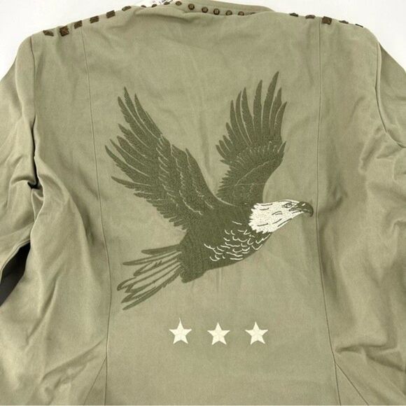 NEW Spell Eagleback Matinee Embellished Jacket Khaki Large - Picture 4 of 16